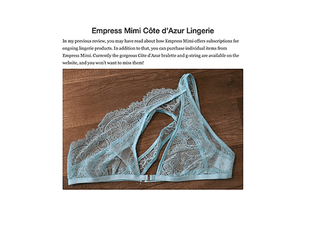 Emily Reviews: Empress Mimi Cote D'Azur set
