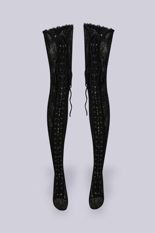 Lilith Lace-Up Stockings