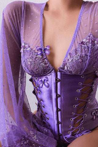 Madame X corset in Lilac