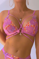 Madame X Pink Strappy Bralette - Empress Mimi