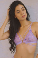 Madame X strappy bralette in Lilac - Empress Mimi