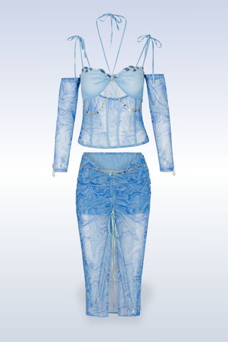 Siren Song Corset and Skirt Set
